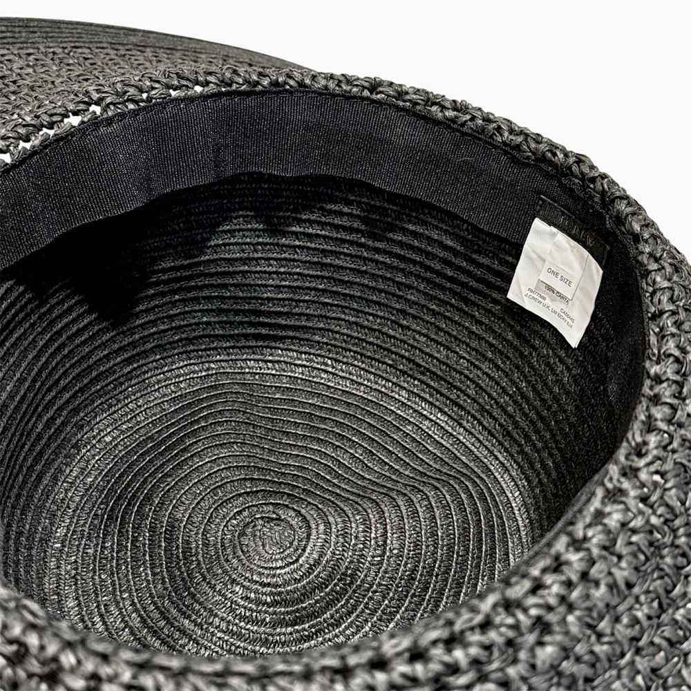 J.Crew Black Wide Brim Sun Hat - One Size - Picture 11 of 12